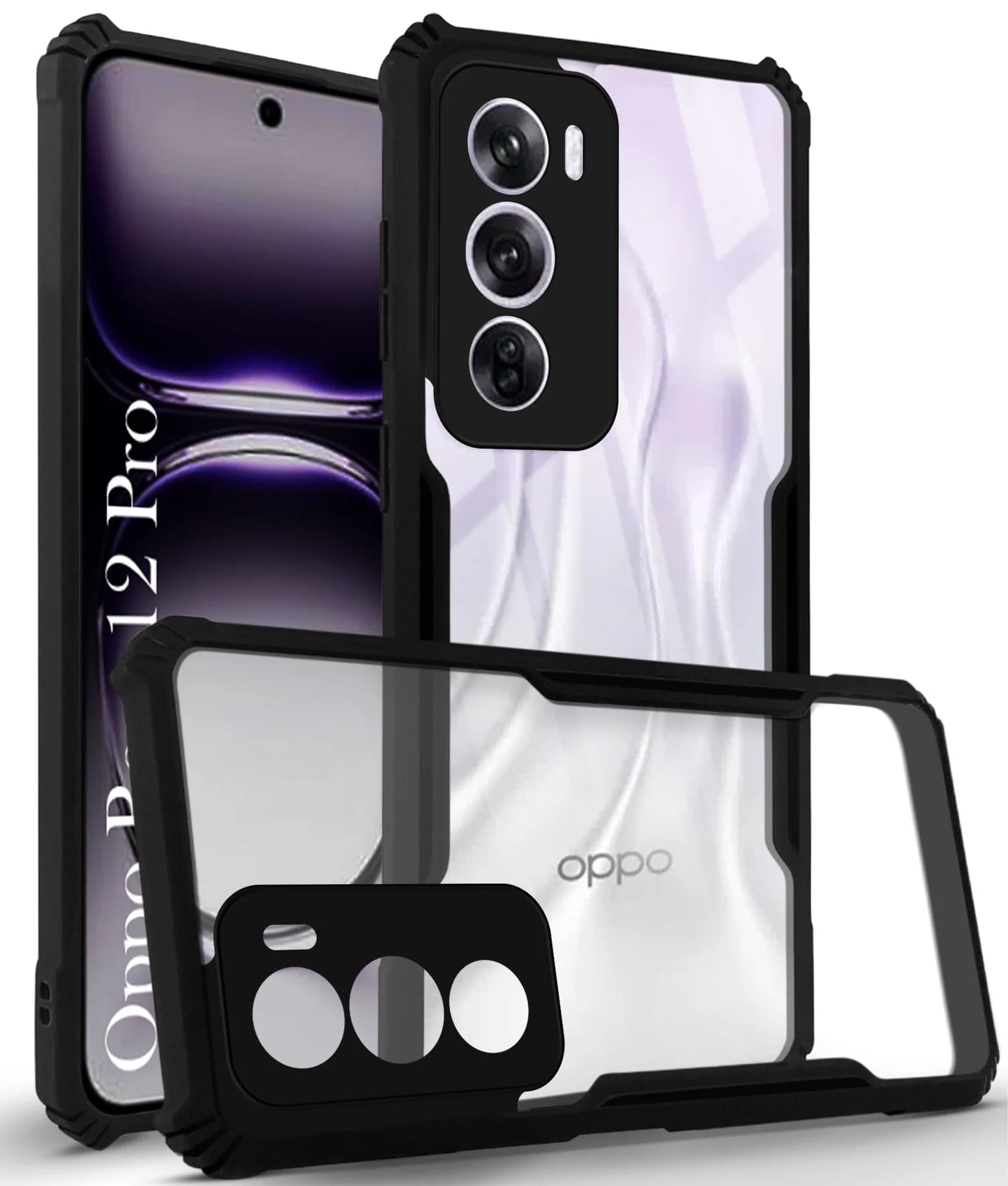 Oppo Reno12 Pro 5G Back Cover (Silicone Border)
