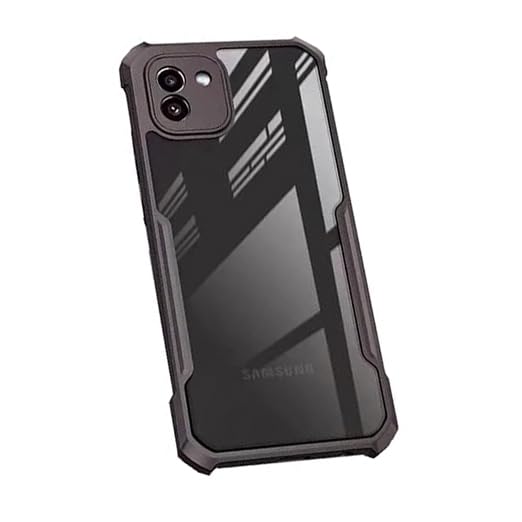 Samsung A03 Back Cover (Silicone Border)