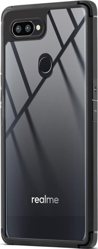 Realme 2 Pro Back Cover (Silicone Border)