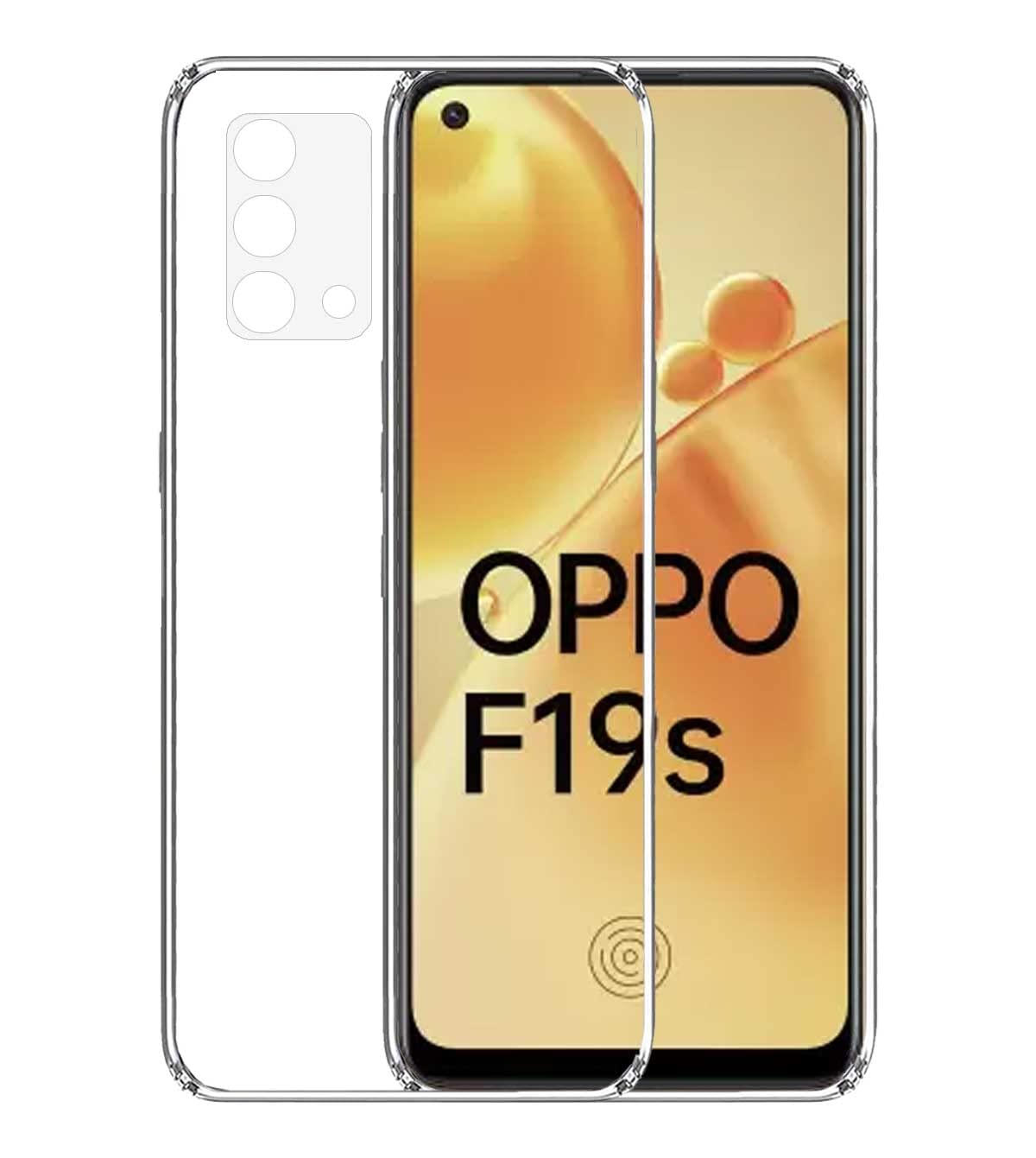 Oppo F19/F19s Back Cover (Transparent)