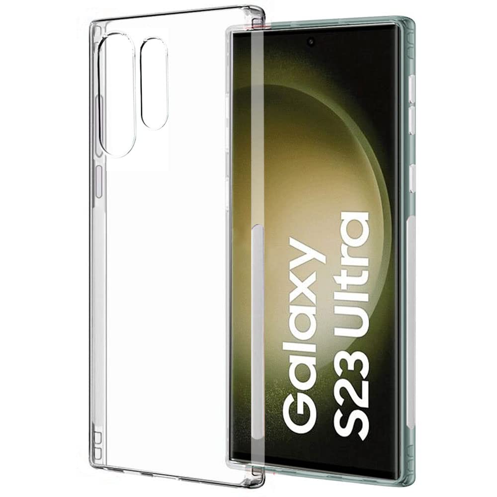 Samsung S23 Ultra Back Cover (Transparent)