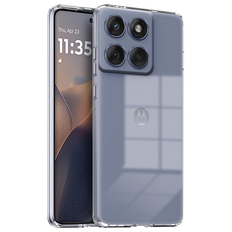 Motorola G86 Power 5G Back Cover (Transparent)
