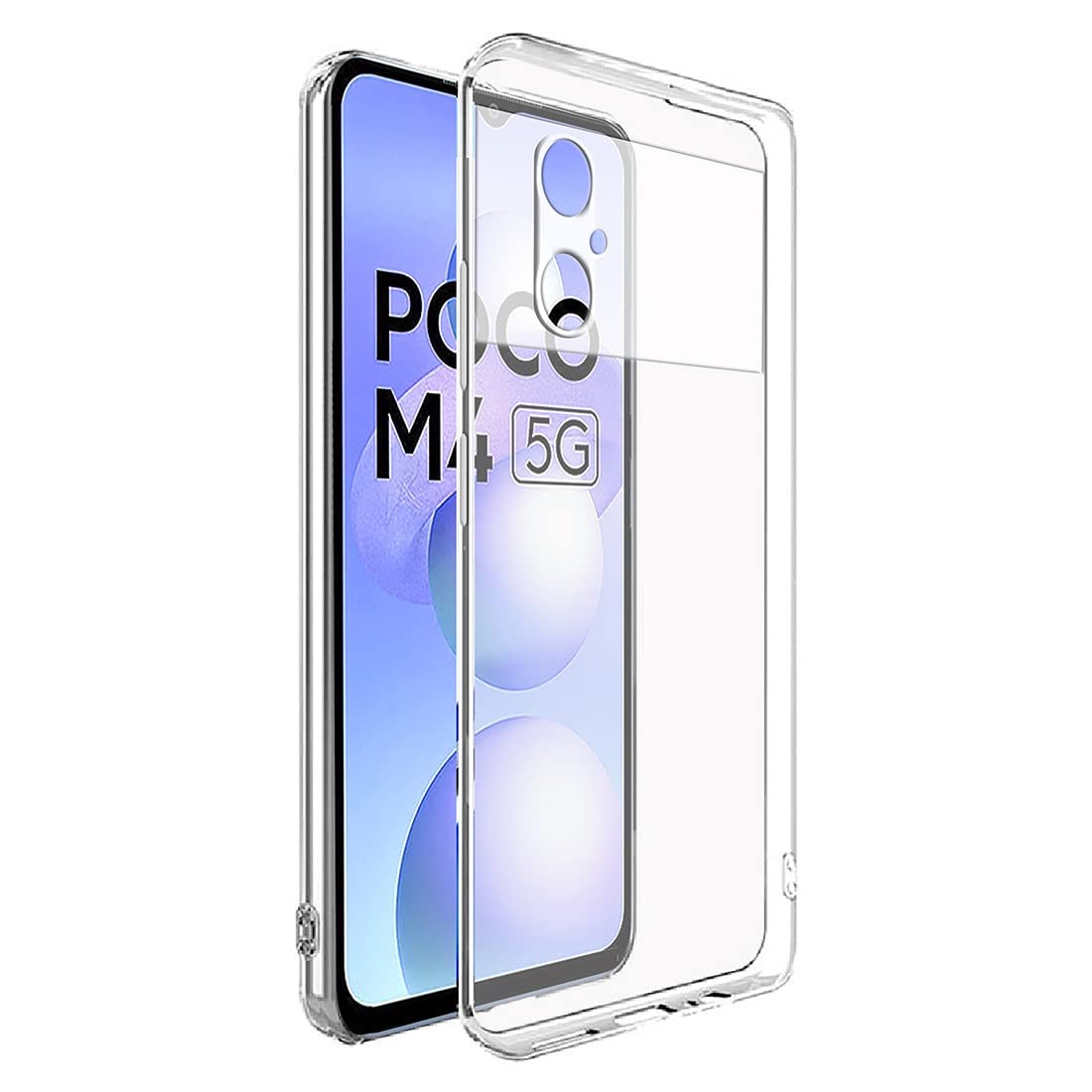 POCO M4 5G Back Cover (Transparent)