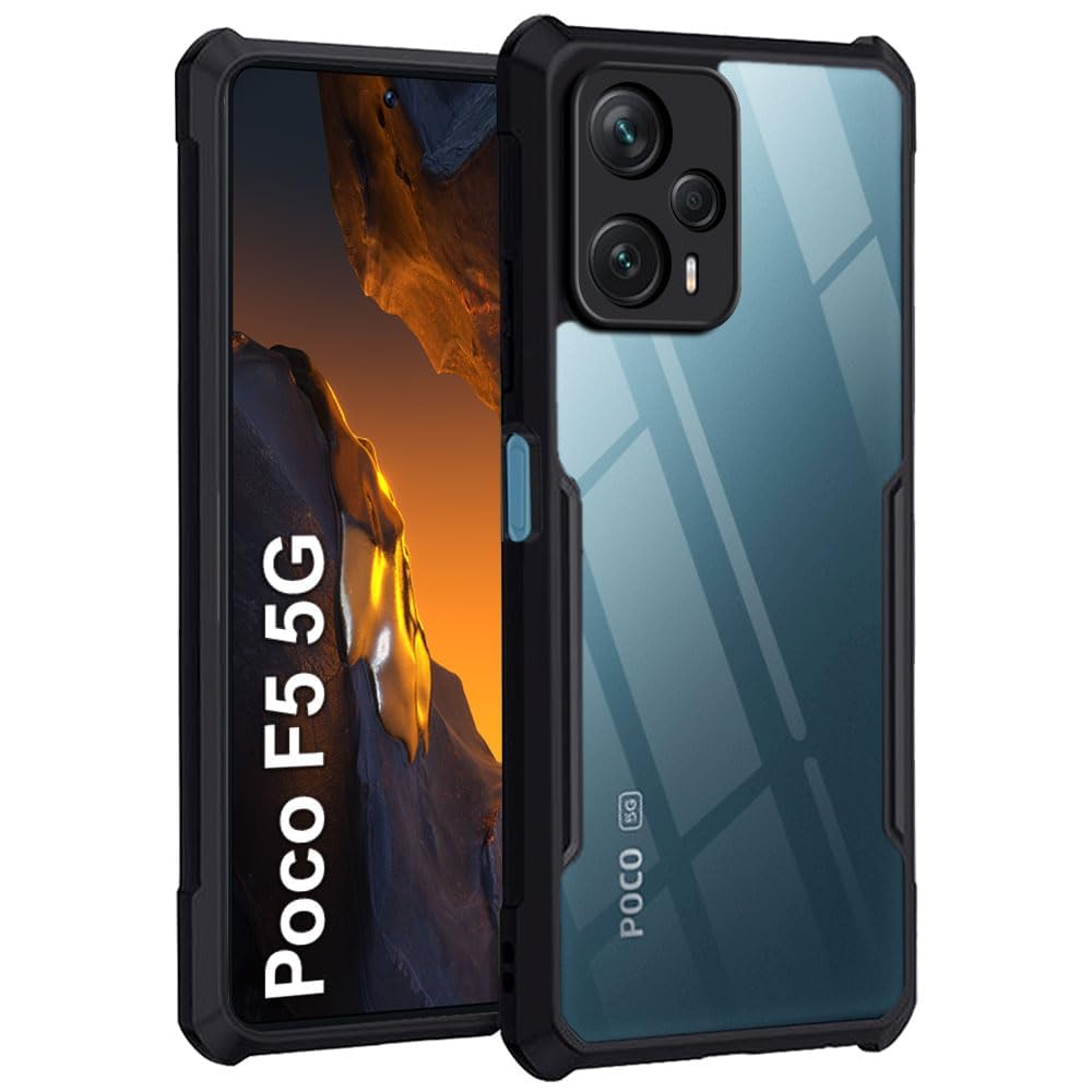 Poco F5 5G Back Cover (Silicone Border)