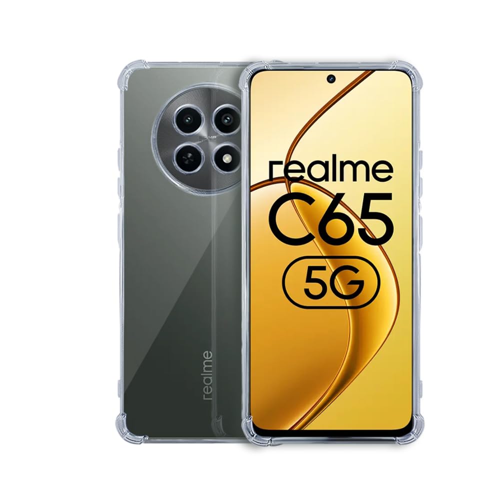 Realme C65 5G Back Cover (Transparent)