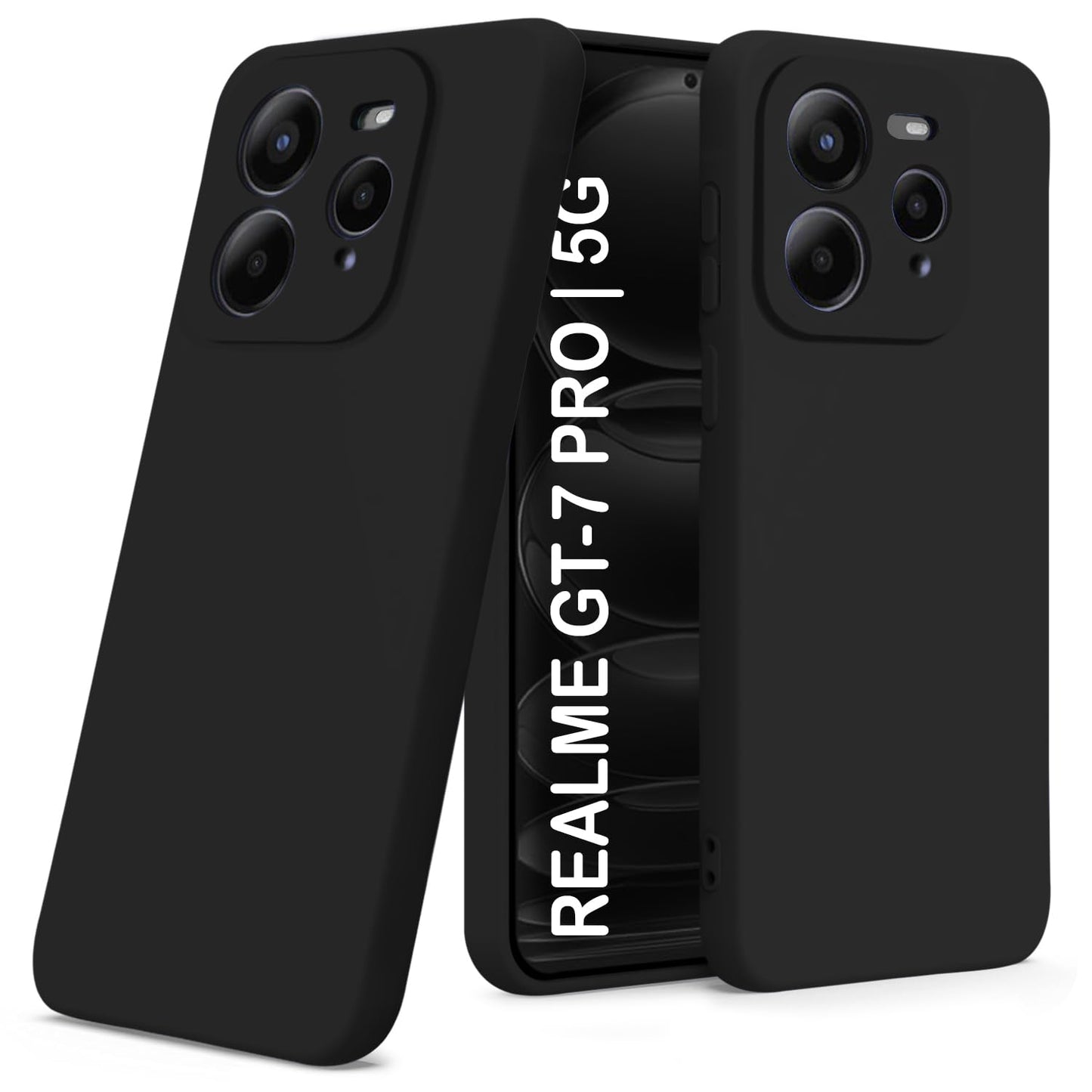 Matte Finish Silicone Cover For Realme GT 7 Pro