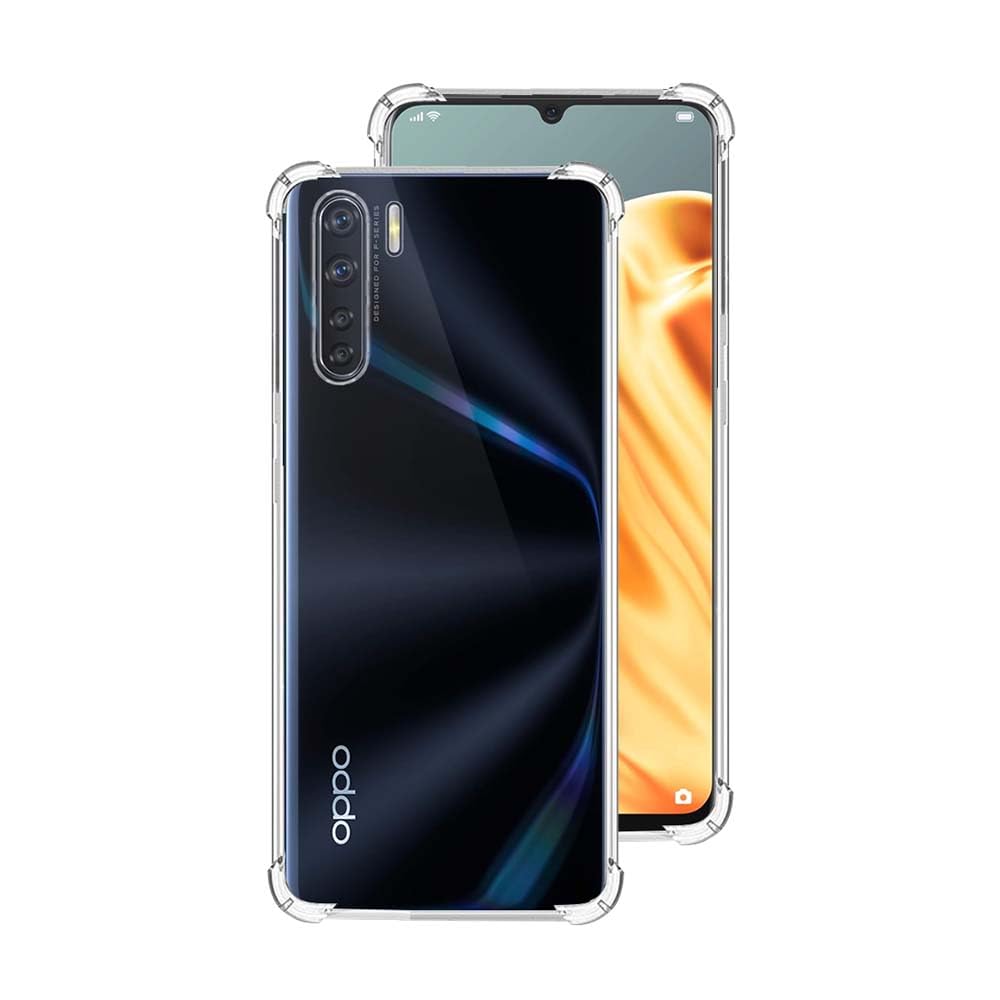 Oppo F15 Back Cover (Transparent)
