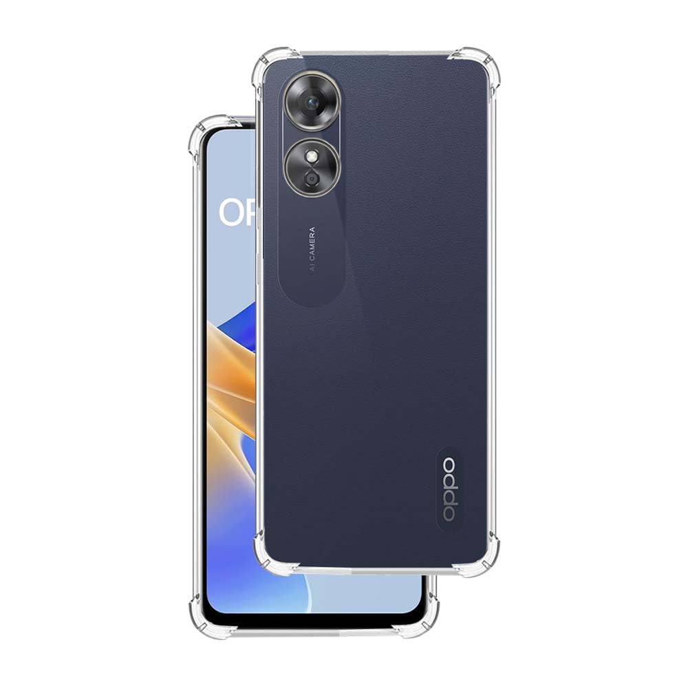 Oppo A17K Back Cover (Transparent)