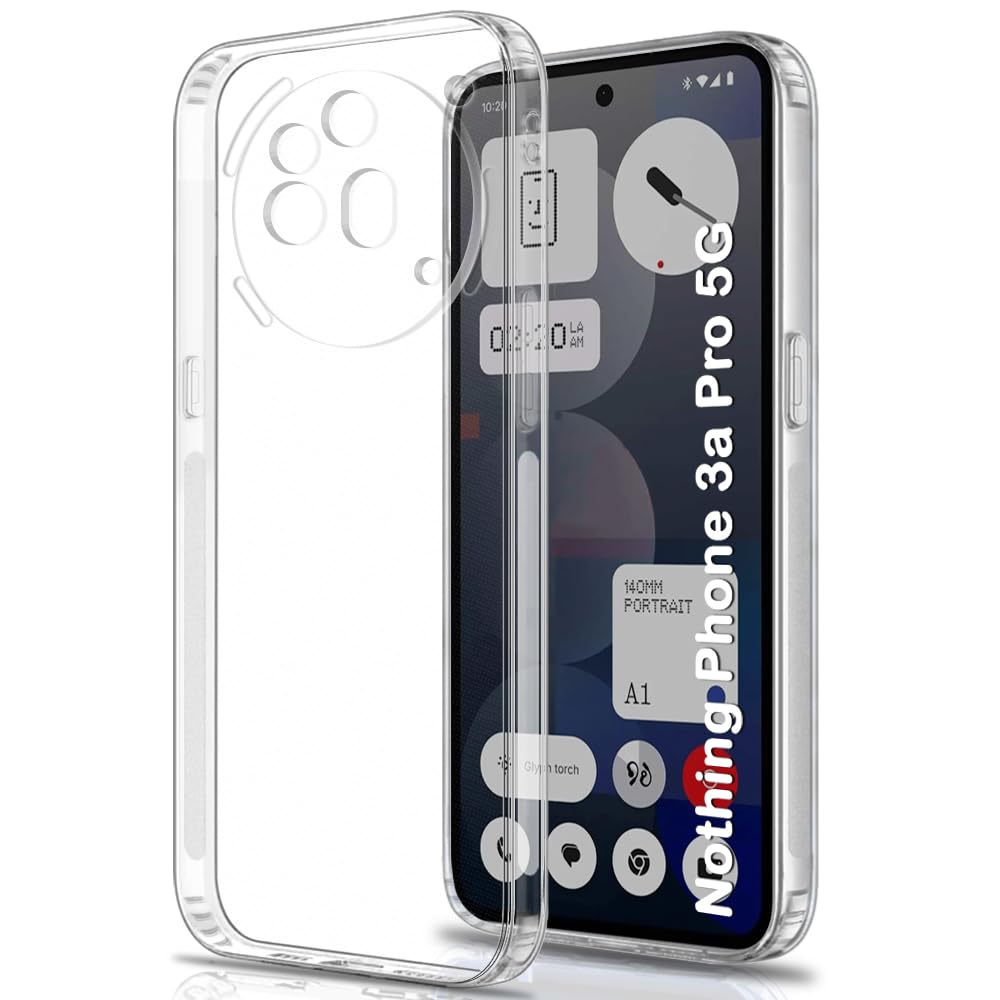 Nothing Phone 3A Pro 5G Back Cover (Transparent)