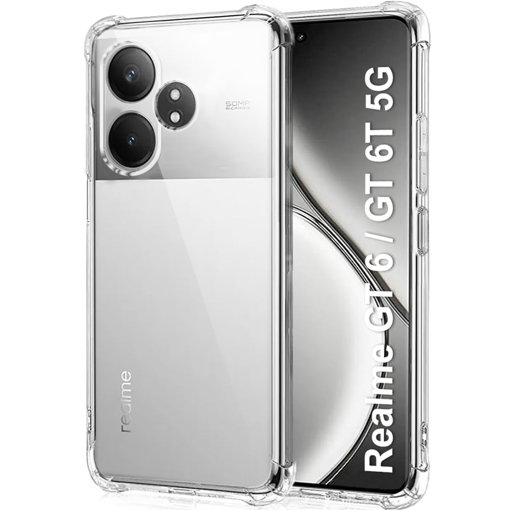 Realme GT 6/ 6T 5G Back Cover (Transparent)