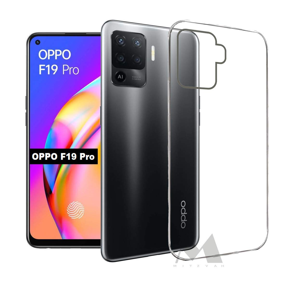 Oppo F19 Pro 4G Back Cover (Transparent)