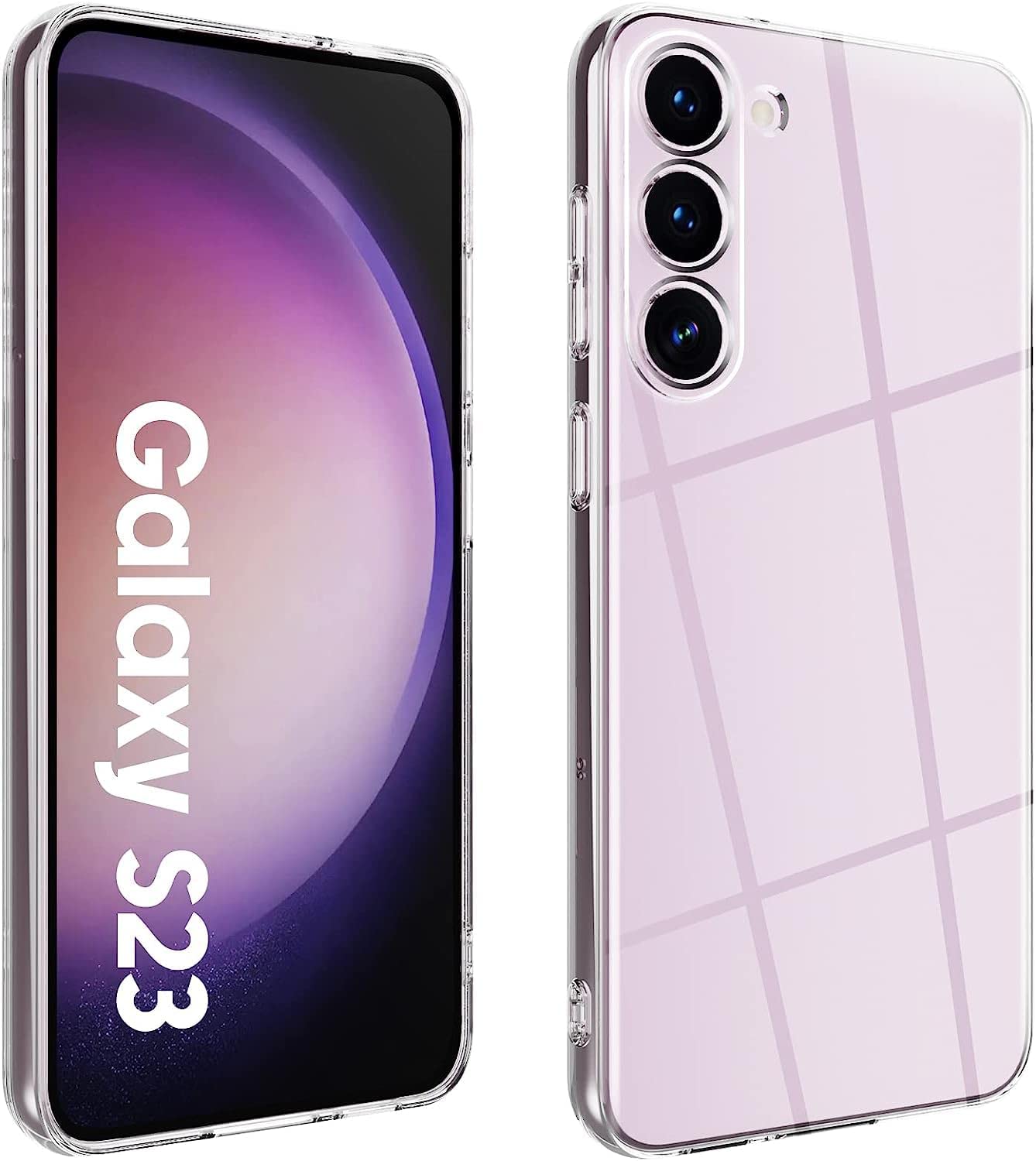 Samsung S23 Back Cover (Transparent)