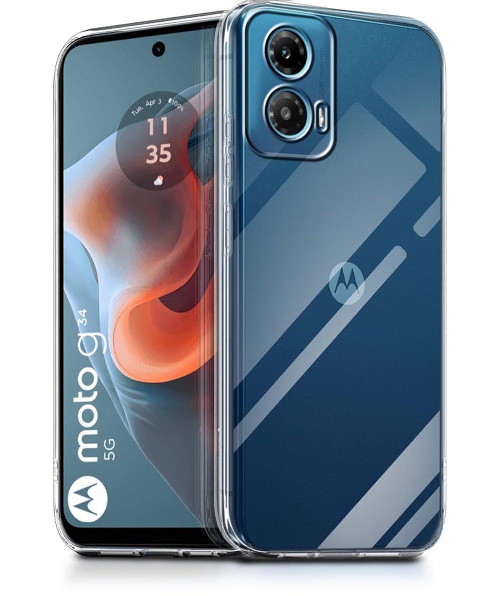 Motorola Moto G45 5G Back Cover (Transparent)