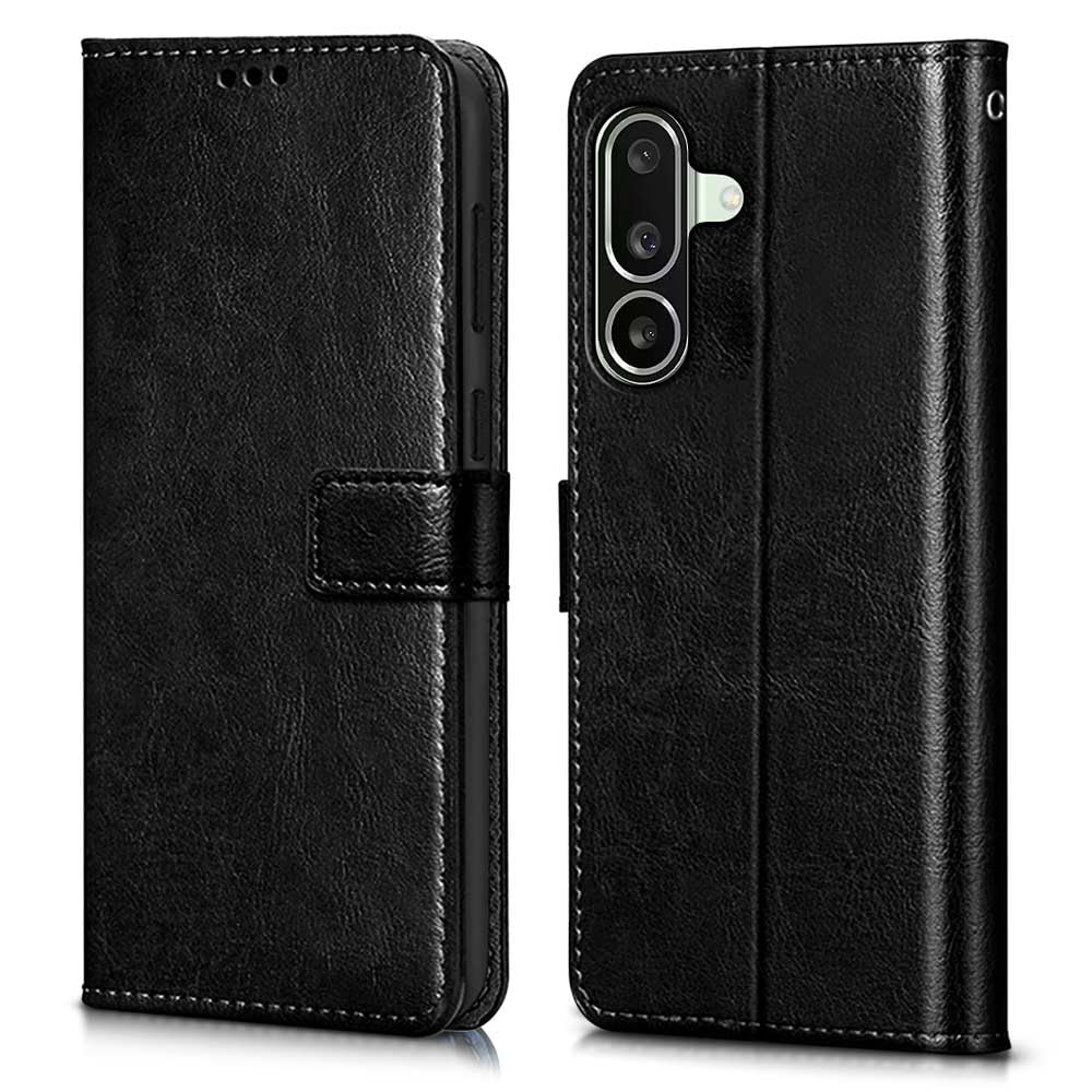 Leather Wallet Cover for Samsung F56 5G