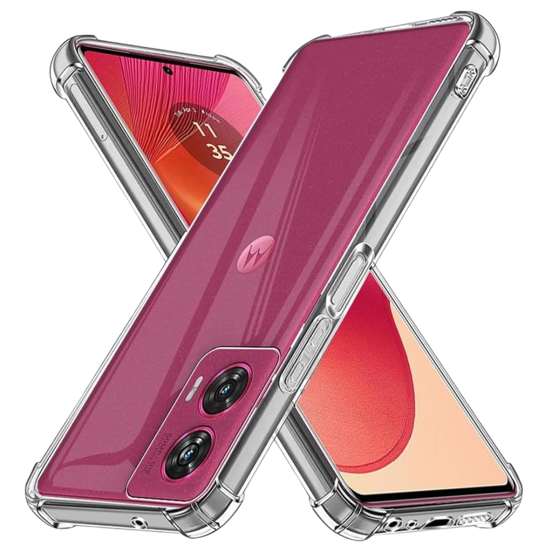 Moto G96 Back Cover (Transparent)