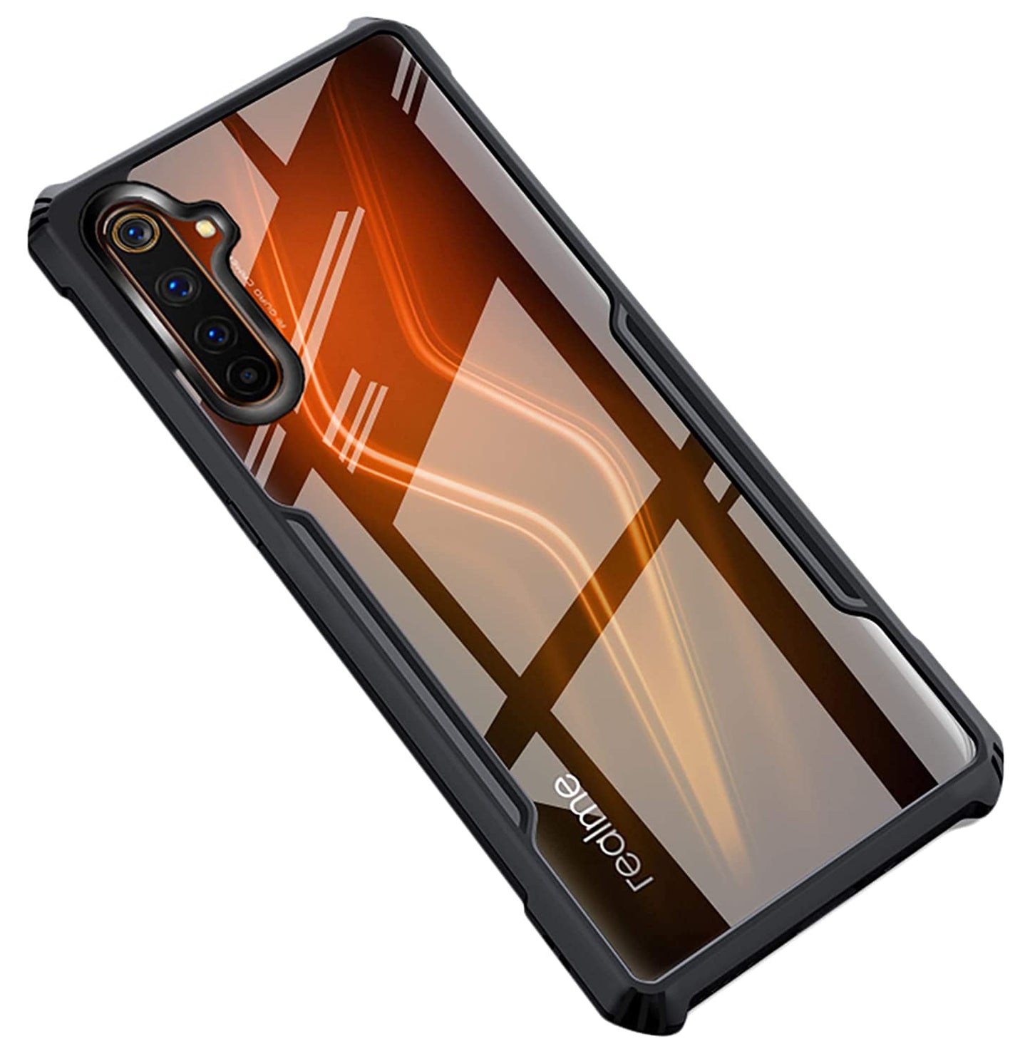 Realme 6 Pro Back Cover (Silicone Border)