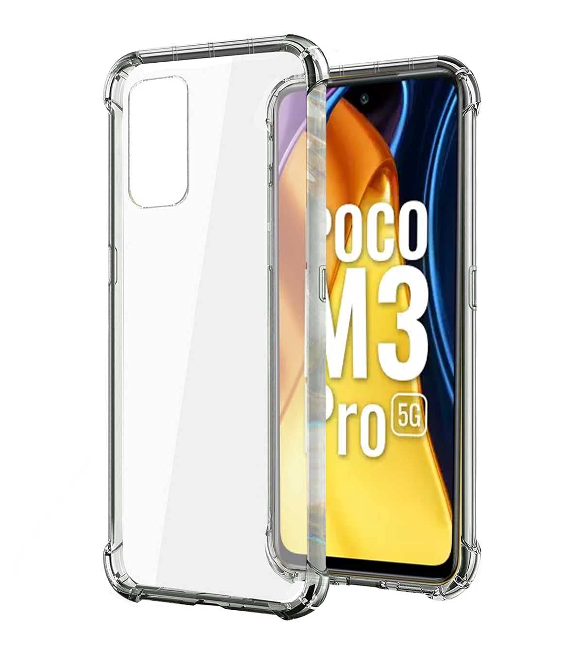 POCO M3 Pro 5G Back Cover (Transparent)