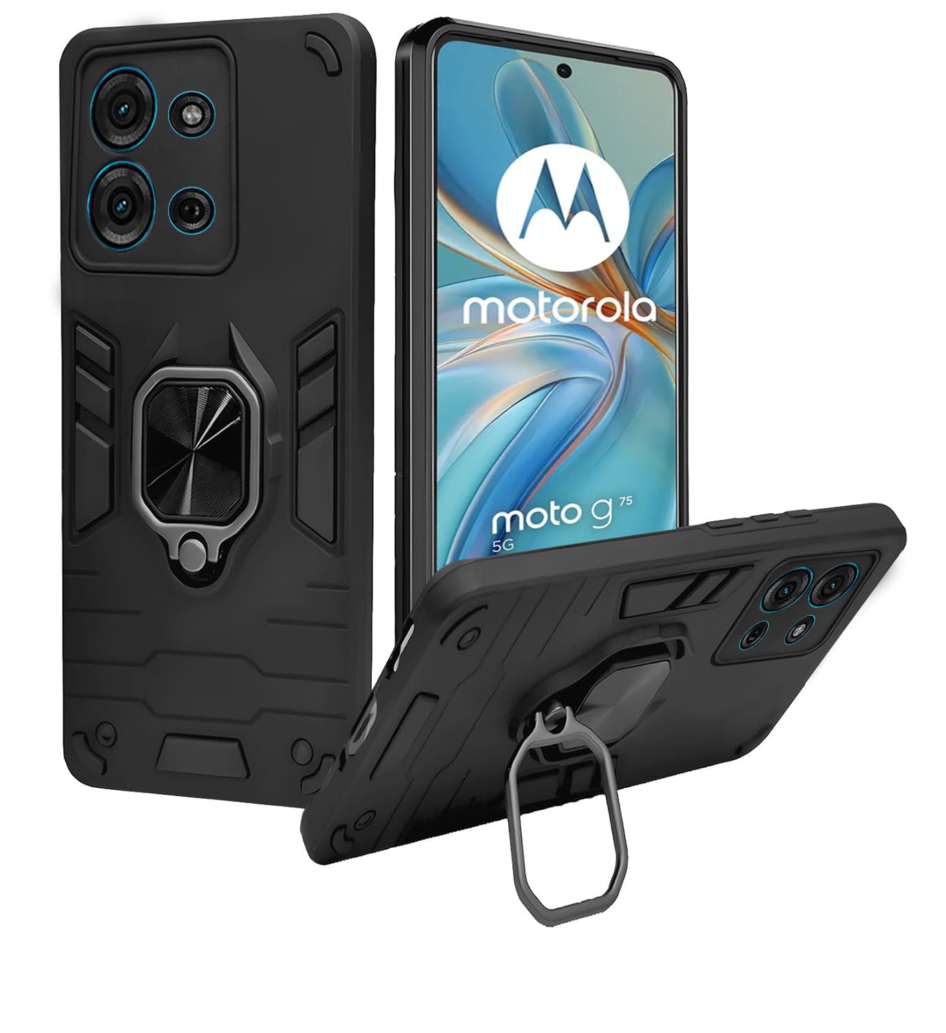 Motorola G75 5G Back Cover (Hybrid Armor)
