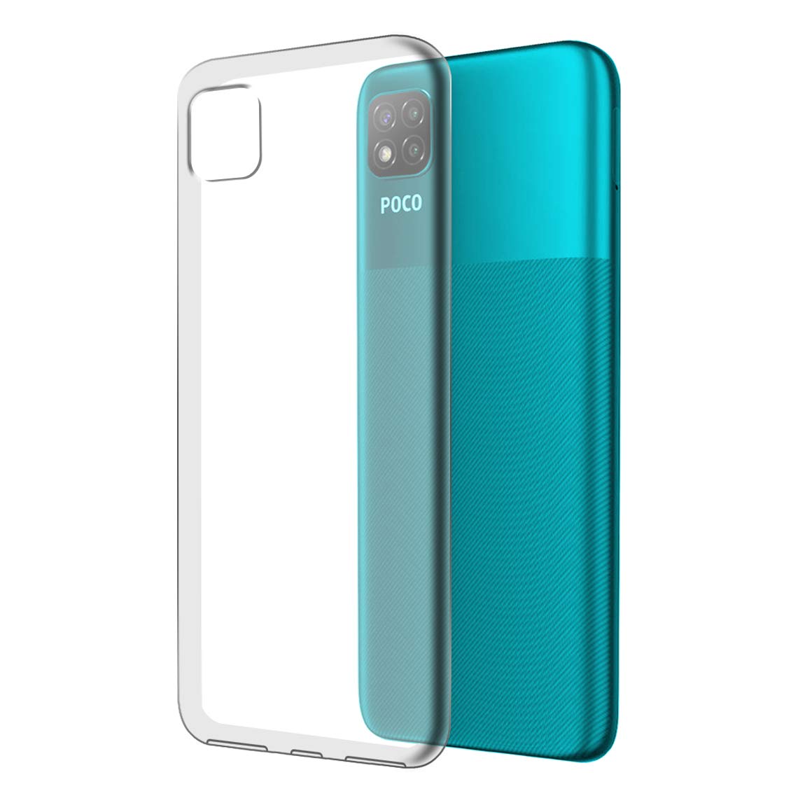 POCO C3 Back Cover (Transparent)