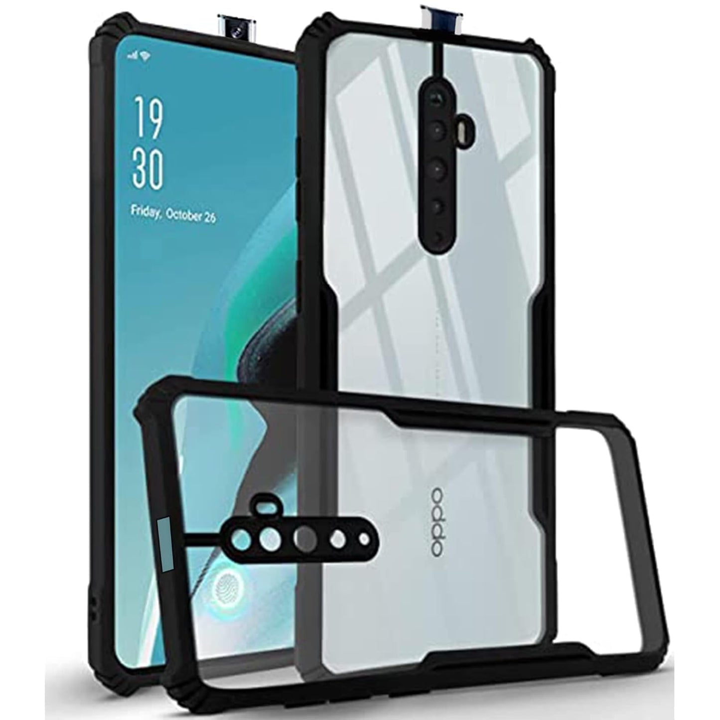 Oppo Reno2 Z Back Cover (Silicone Border)