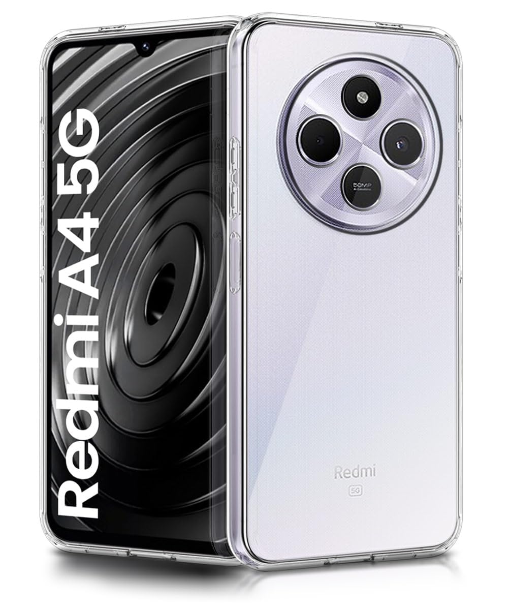 Redmi A4 5G Back Cover (Transparent)