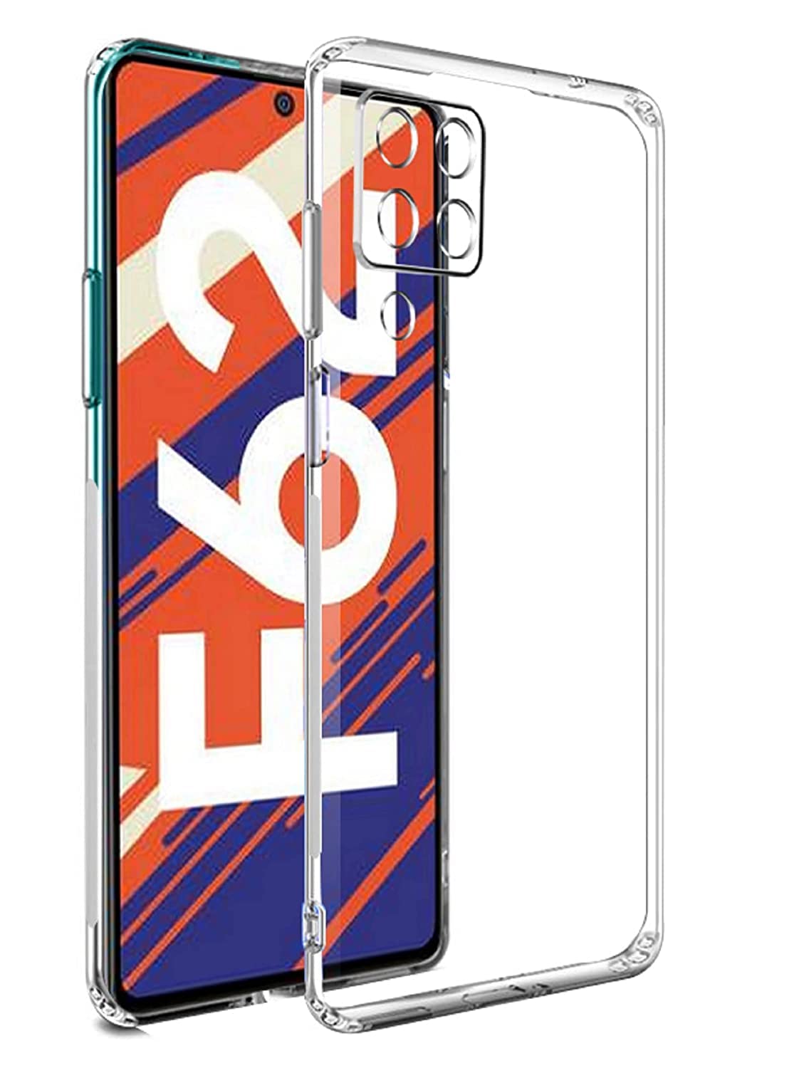 Samsung F62 Back Cover (Transparent)