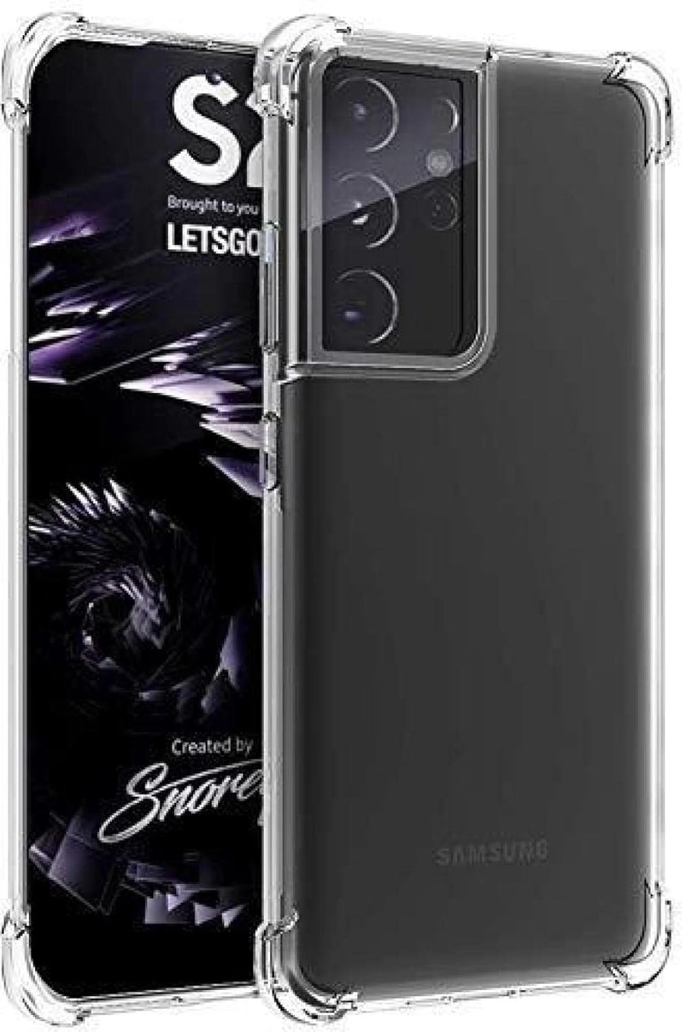 Samsung S21 Ultra Back Cover (Transparent)