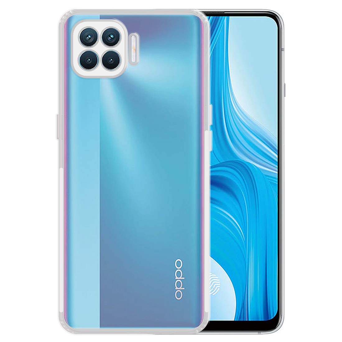 Oppo F17 Pro Back Cover (Transparent)