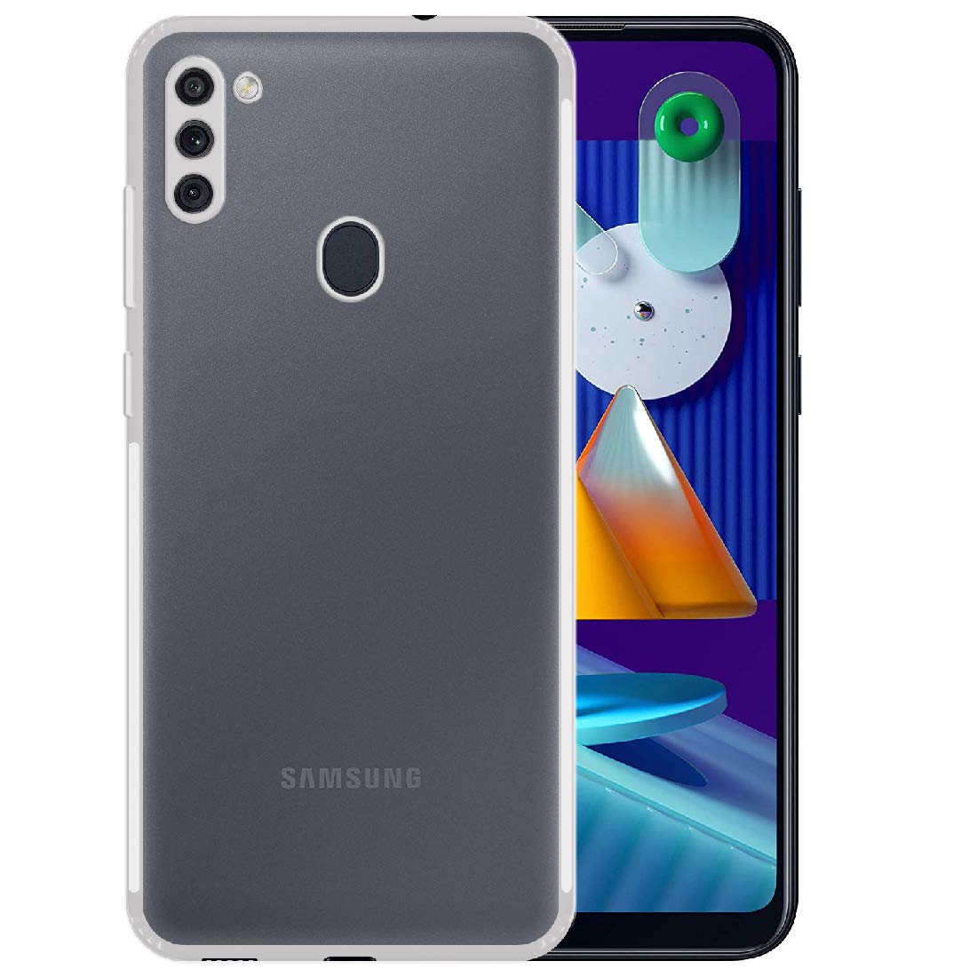 Samsung M11 Back Cover (Transparent)