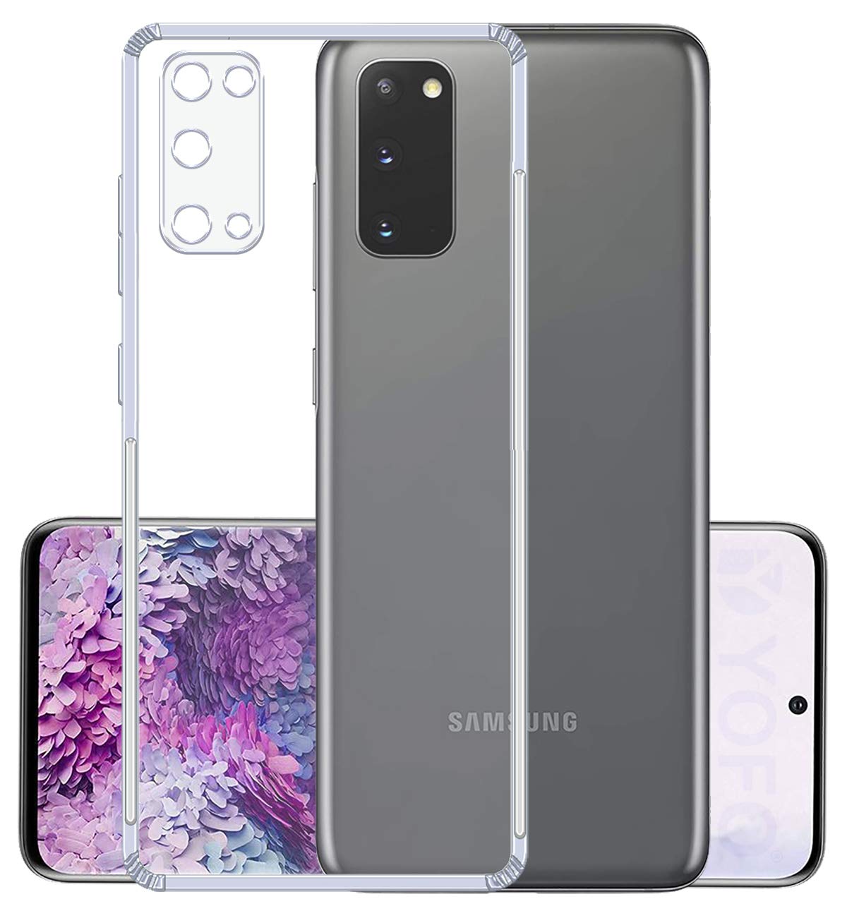 Samsung S20 5G Back Cover (Transparent)