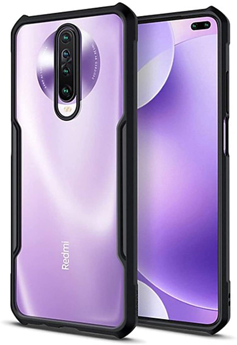 POCO X2 Pro Back Cover (Silicone Border)