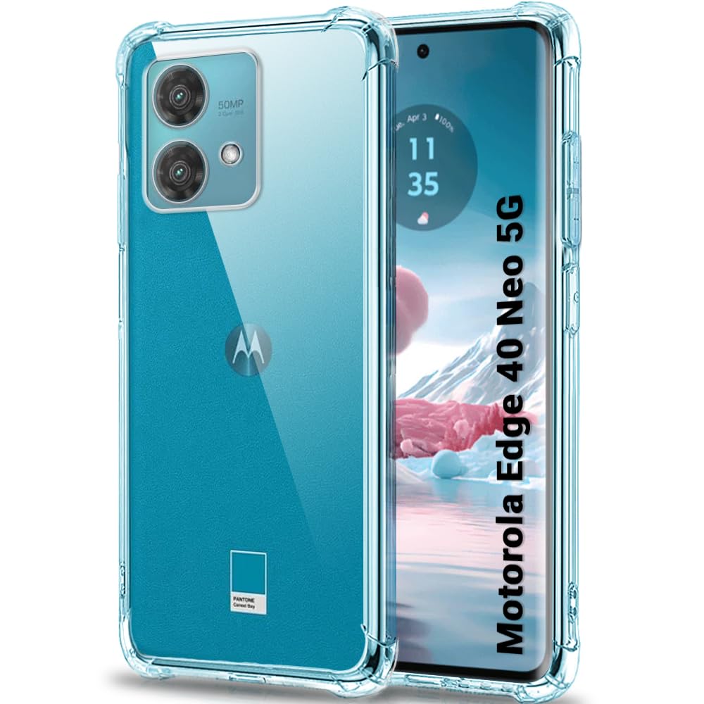 Motorola Edge 40 Neo 5G Back Cover (Transparent)