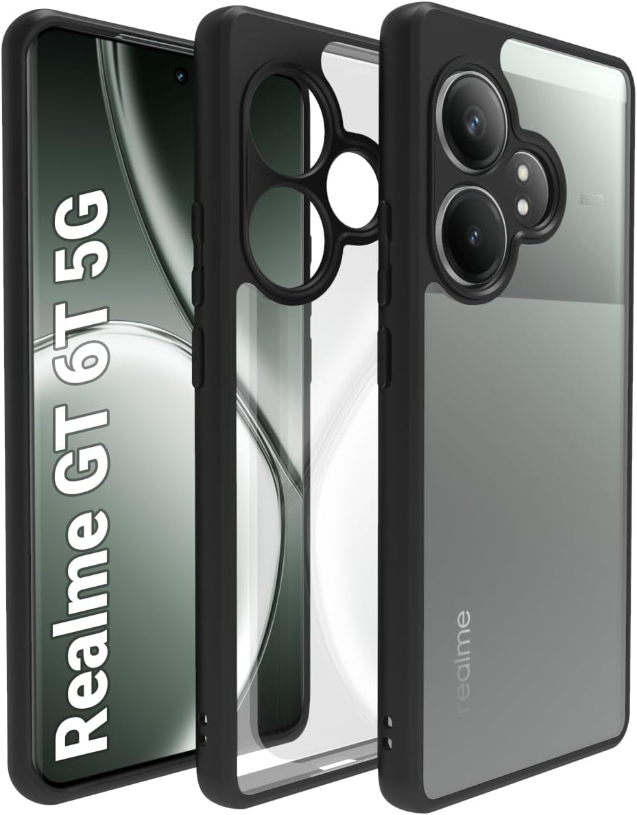 Realme GT 6/ 6T 5G Back Cover (Silicone Border)