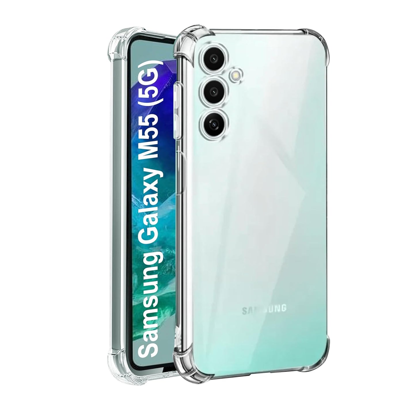 Samsung M55 5G Back Cover (Transparent)