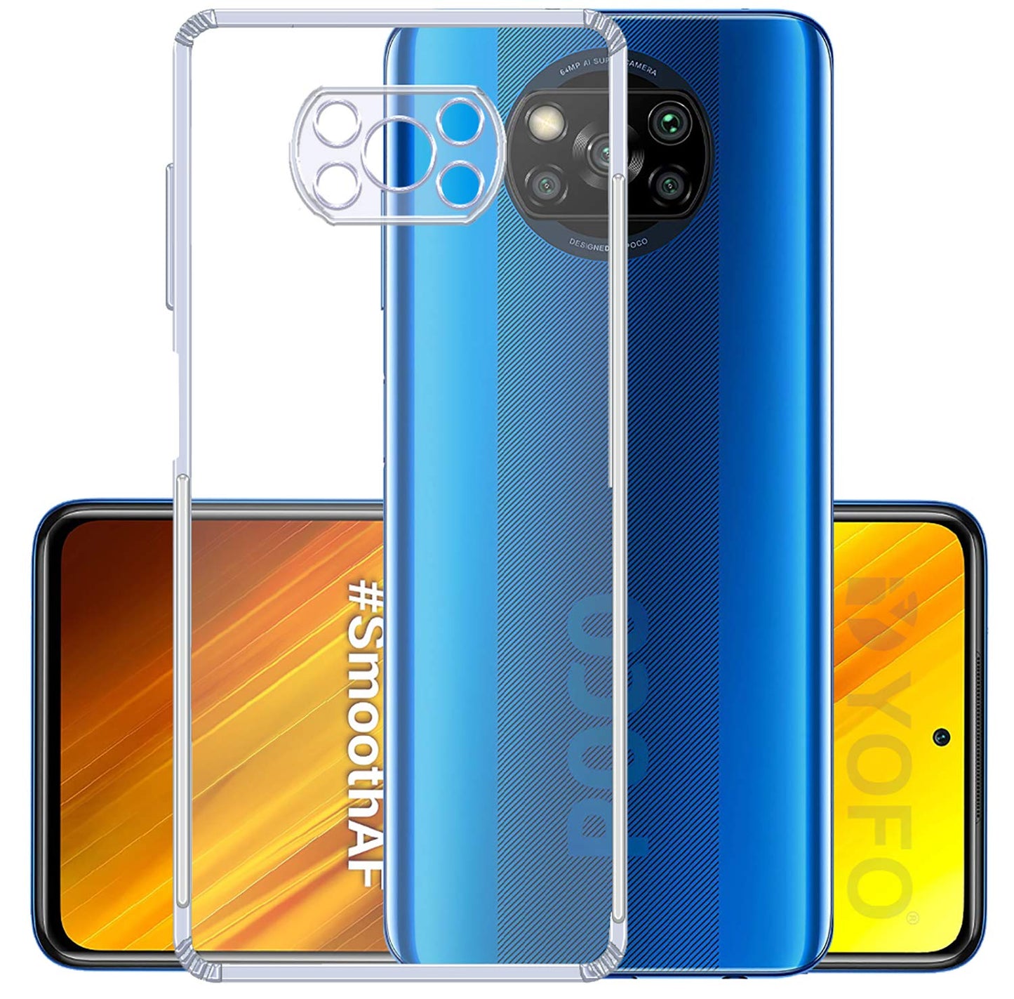 Poco X3 / X3 Pro Back Cover (Transparent)