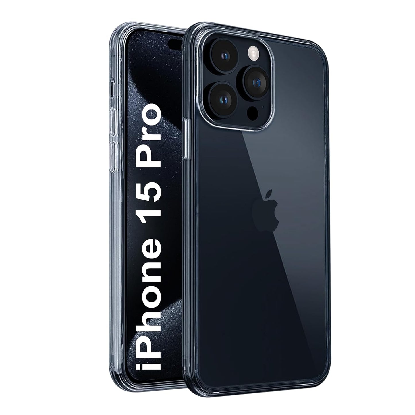 Apple iphone 15 Pro Back Cover (Transparent)