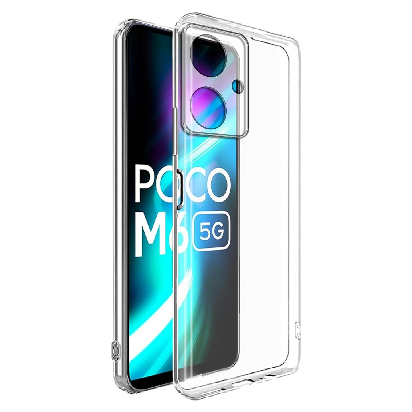 Poco M6 5G Back Cover (Transparent)
