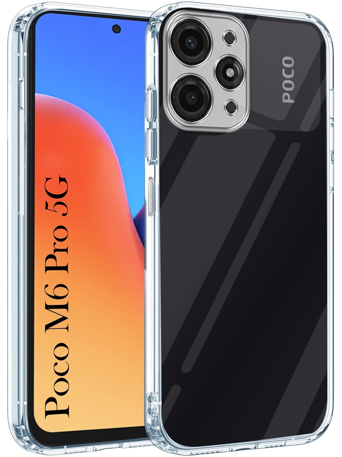 POCO M6 Pro 5G Back Cover (Transparent)