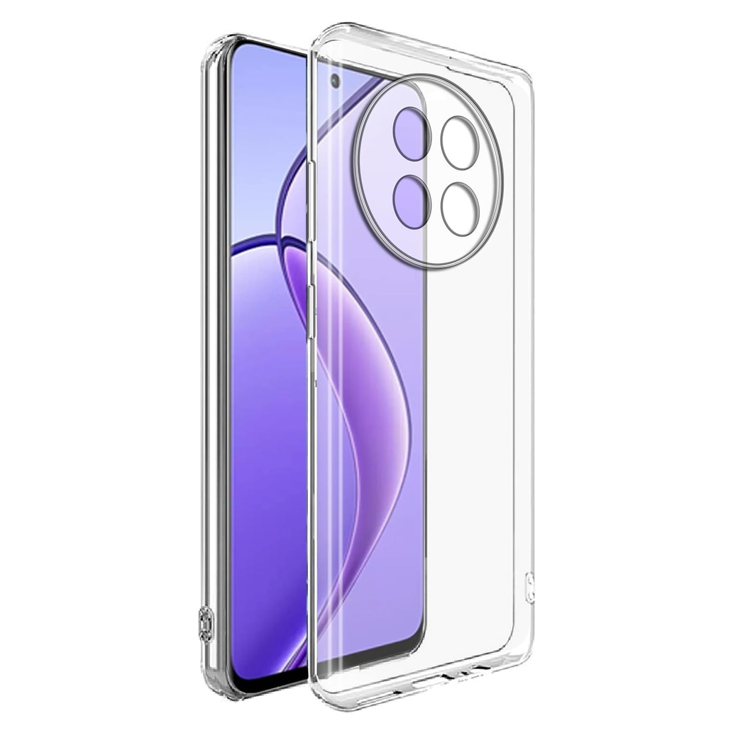 Realme 12 Back Cover (Transparent)