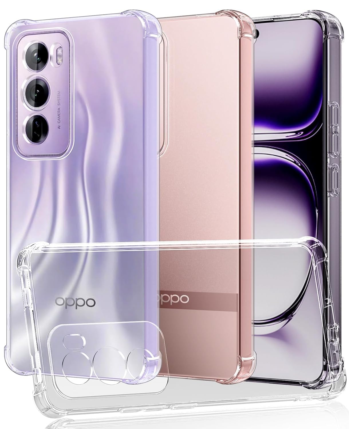 Oppo Reno12 5G Back Cover (Transparent)