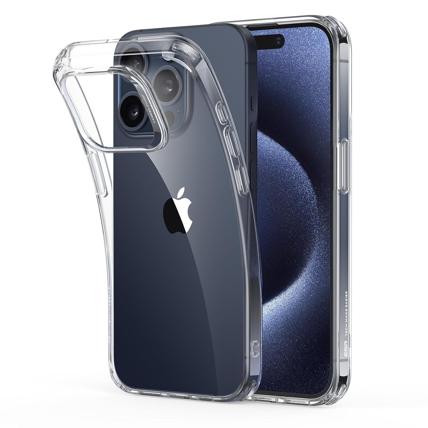 Apple iphone 15 Pro Max Back Cover (Transparent)