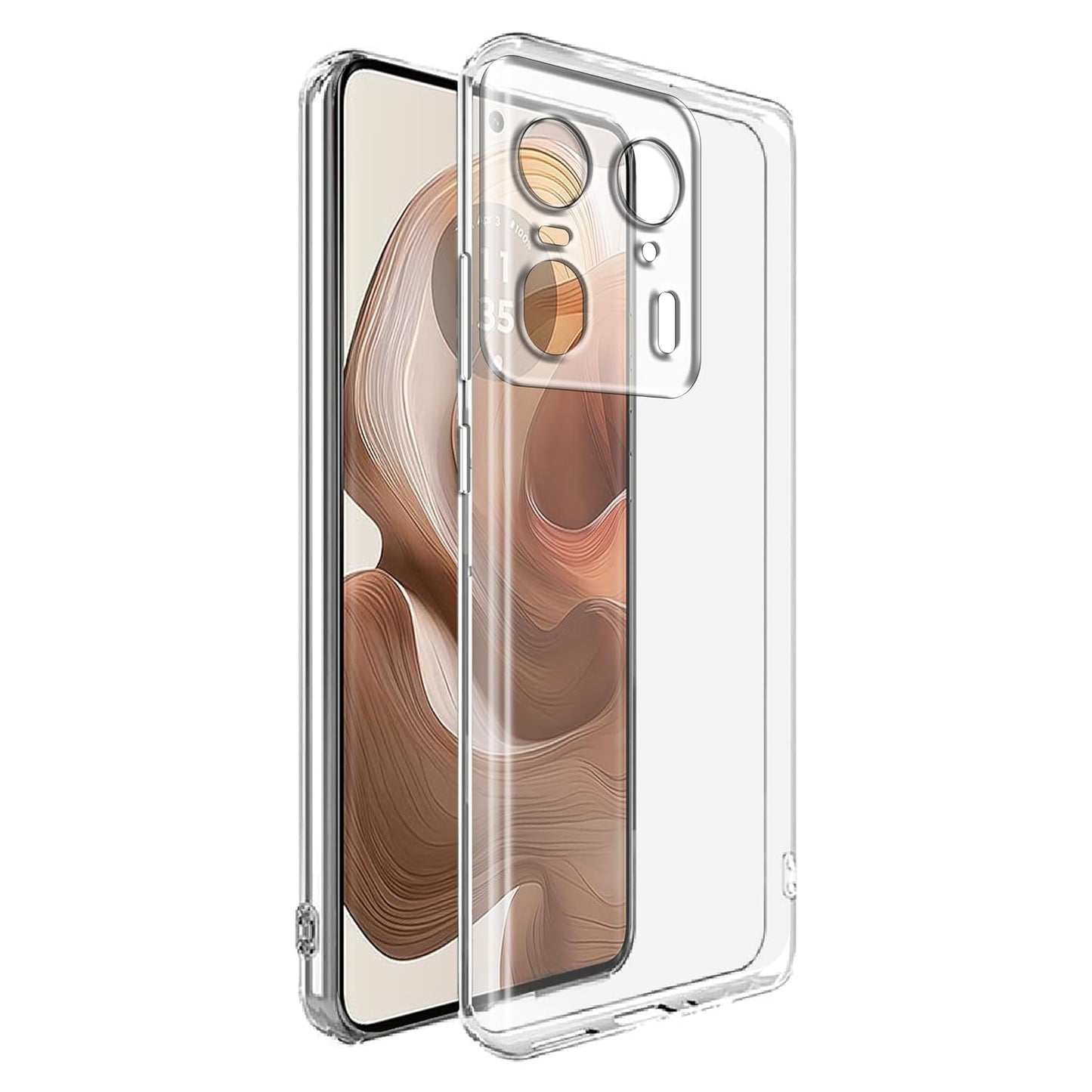 Motorola Edge 50 ultra 5G Back Cover (Transparent)