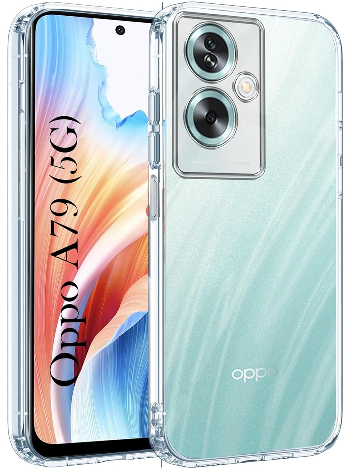 Oppo A79 5G Back Cover (Transparent)