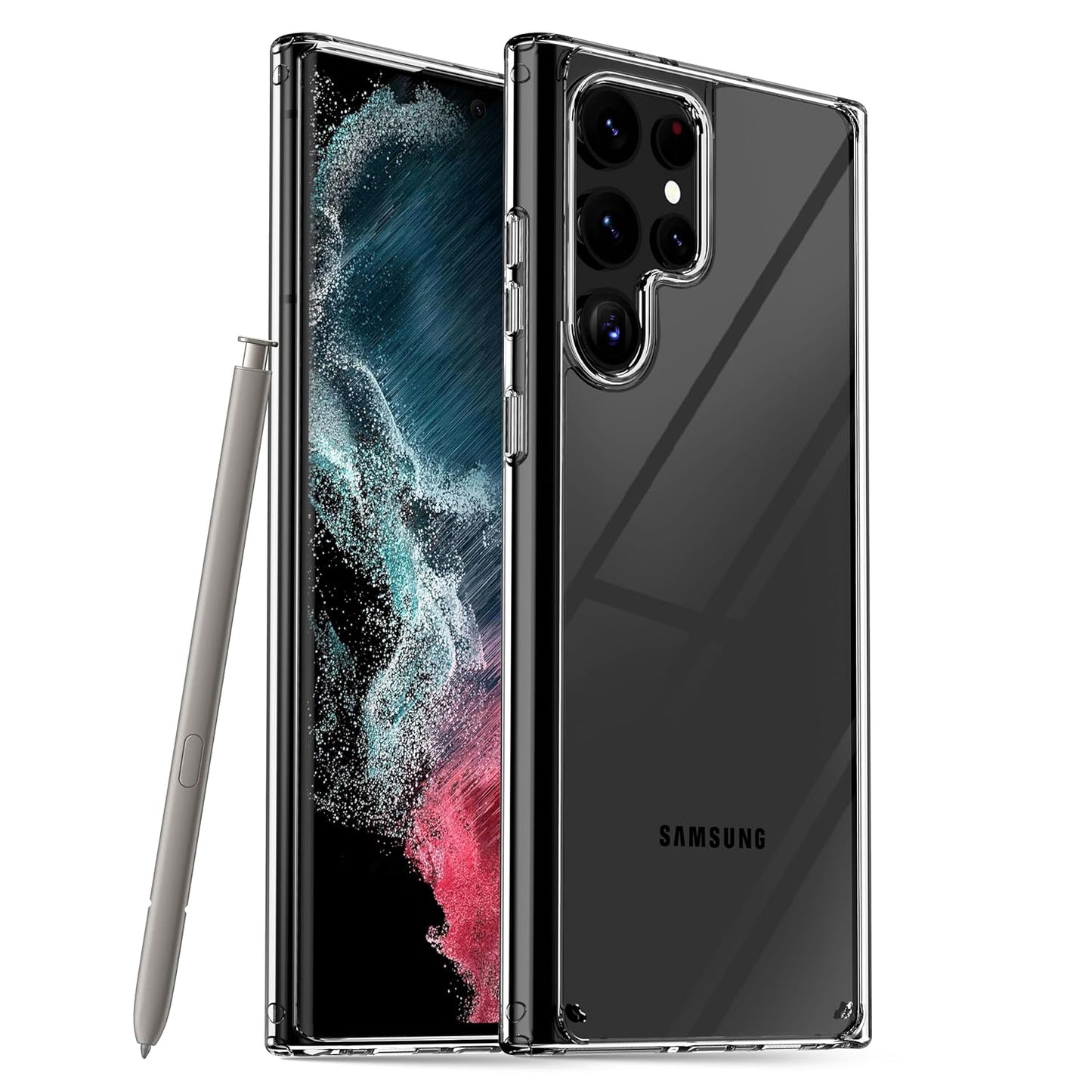 Samsung S22 Ultra Back Cover (Transparent)