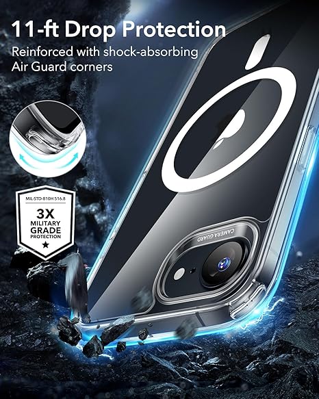 MagSafe Clear Transparent case for Apple iPhone 15 plus