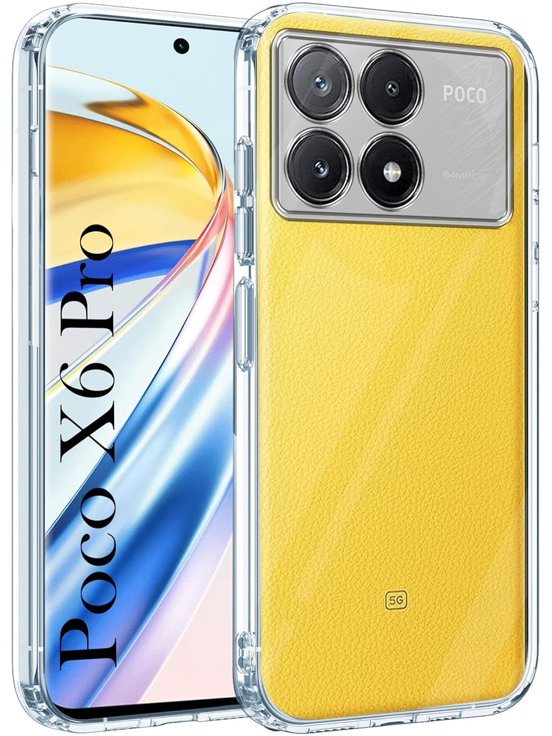 Poco X6 Pro 5G Back Cover (Transparent)