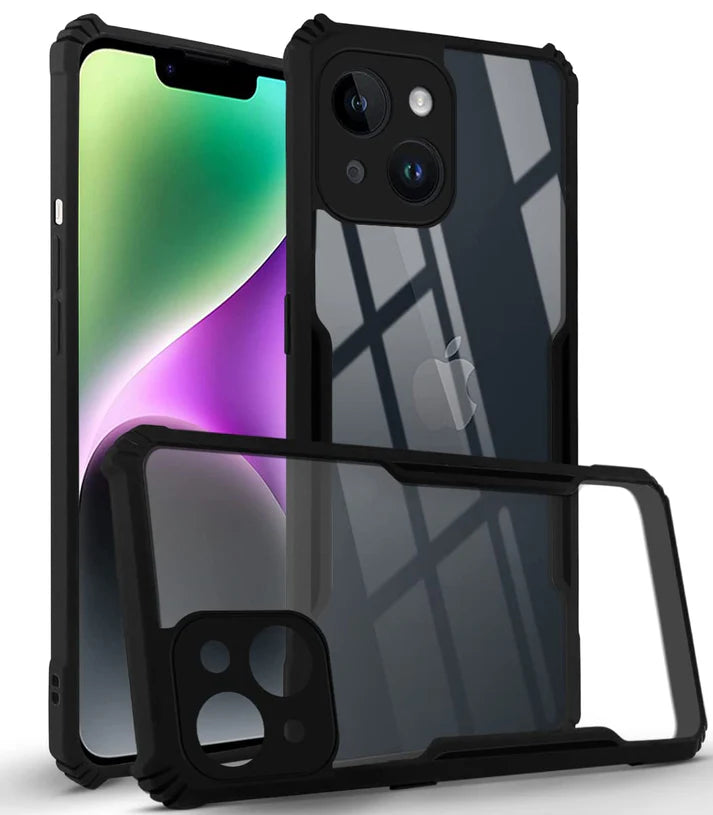 Apple iphone 14 Plus Back Cover (Silicone Border)