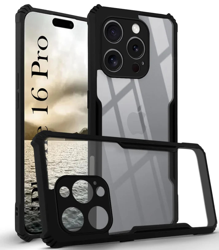 Apple iphone 16 Pro Back Cover (Silicone Border)