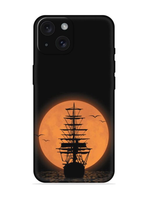 Black Ship Orange Moon Soft Silicone Cover