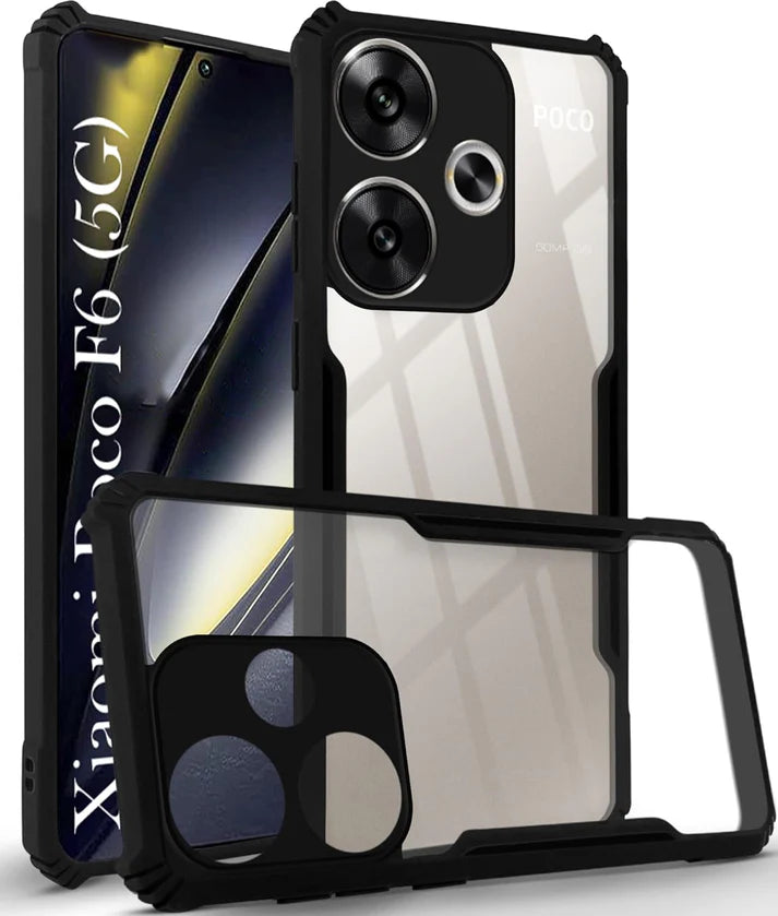 Poco F6 5G Back Cover (Silicone Border)